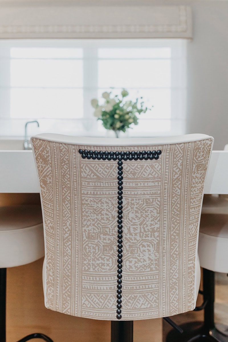 Upholsered kitchen stools